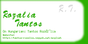 rozalia tantos business card